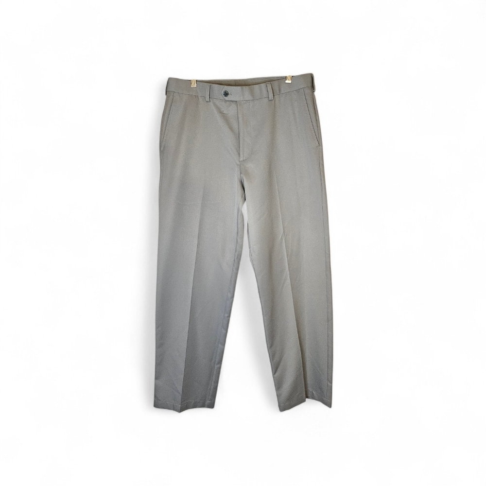 Men's Gray Golf Pants IZOD Gray Performance Pants 34x32 Straight‎ Leg